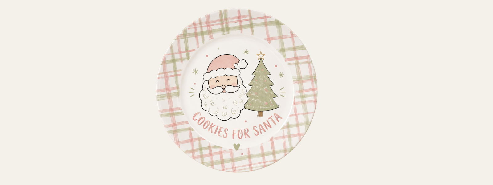 Santa´s Cookies - bemale deinen Plätzchenteller